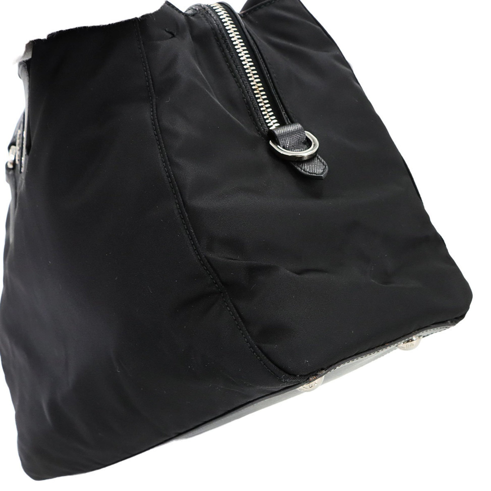 Prada Saffiano, Black, NYLON, tote