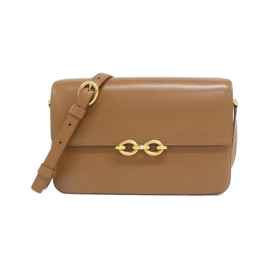 Saint Laurent Maillon, Brown, Leather, shoulder