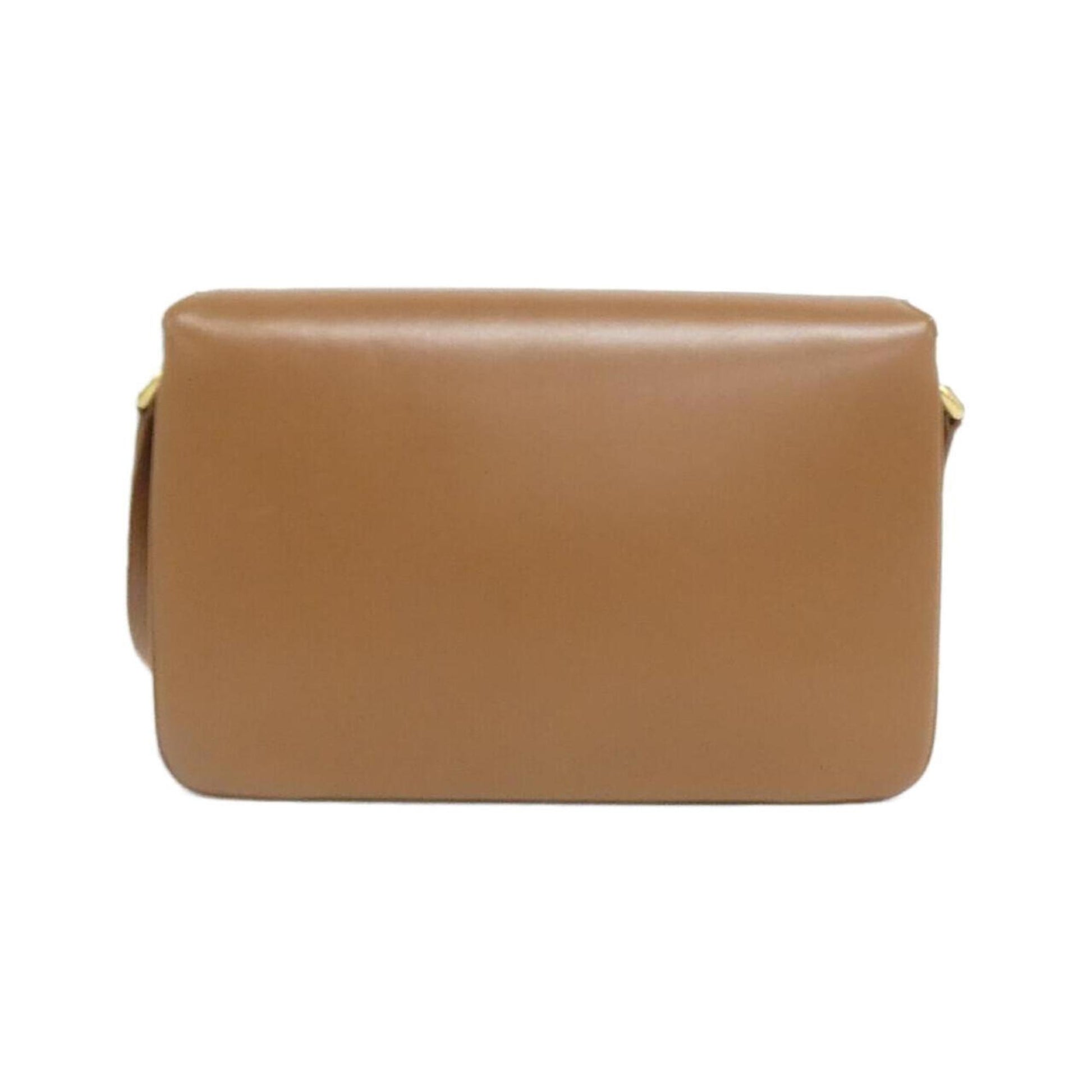 Saint Laurent Maillon, Brown, Leather, shoulder