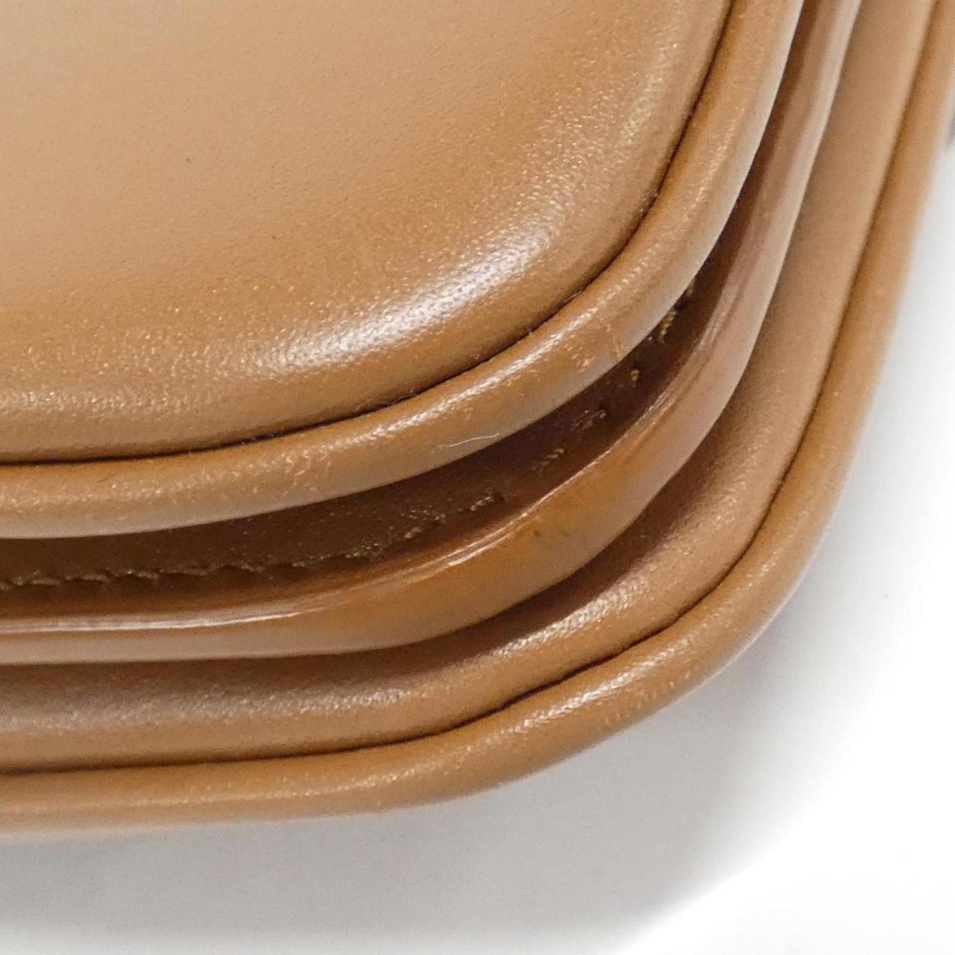 Saint Laurent Maillon, Brown, Leather, shoulder