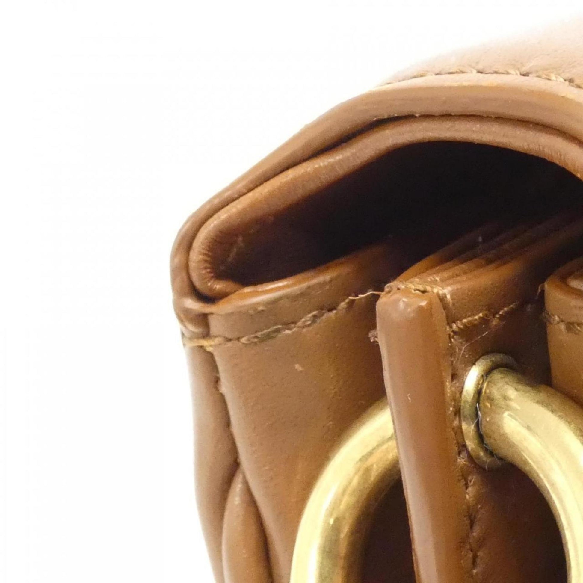 Saint Laurent Maillon, Brown, Leather, shoulder
