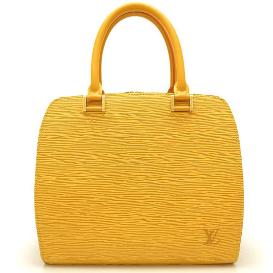 Louis Vuitton Pont Neuf, Yellow, Leather, handbag