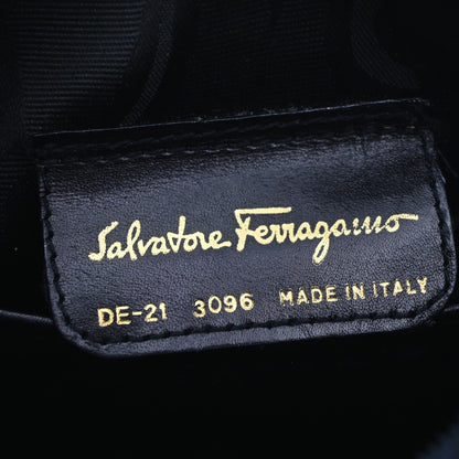 Salvatore Ferragamo Vara Bow Camera Leather, Navy, Leather, Shoulder Bag
