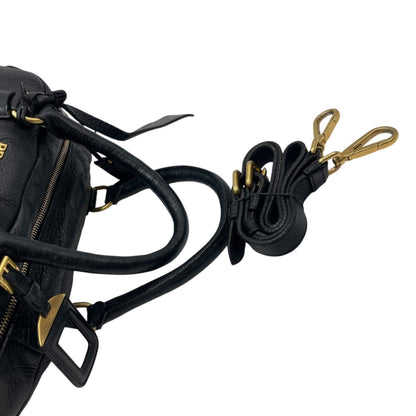 Prada, Black, Leather, handbag