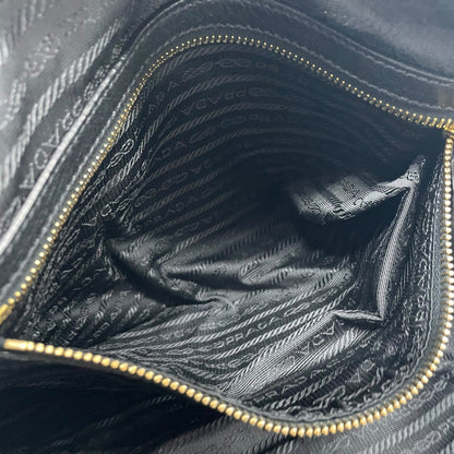 Prada, Black, Leather, handbag