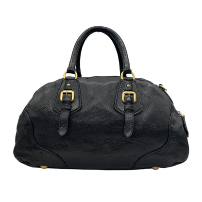Prada, Black, Leather, handbag