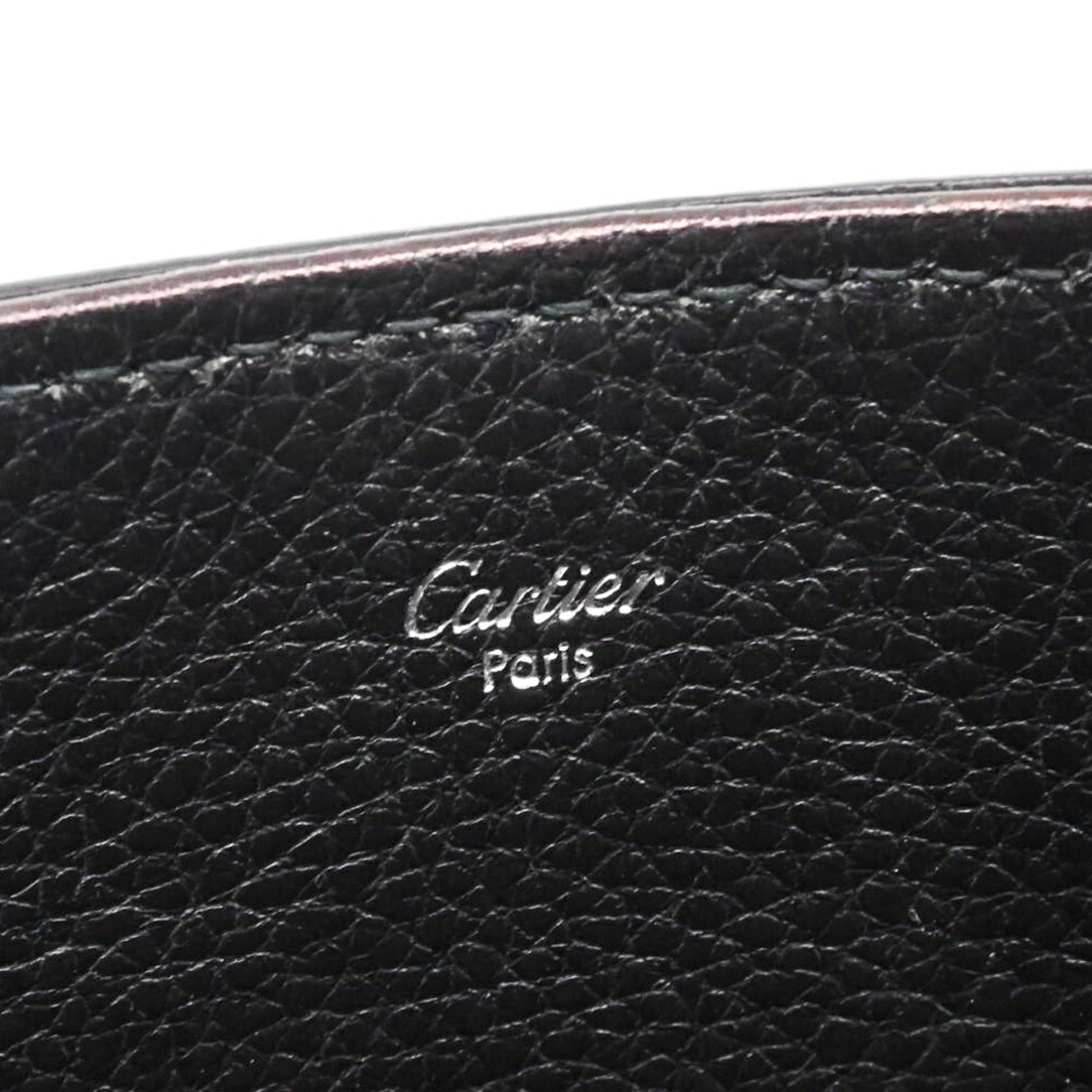 Cartier Marcello, Black, Leather, handbag