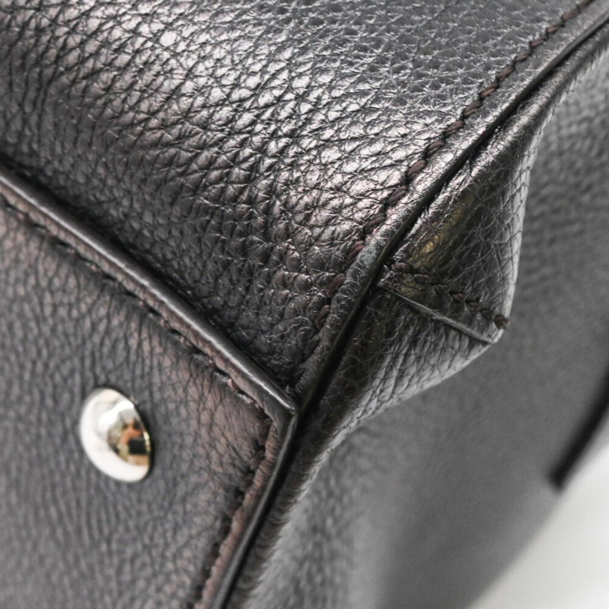 Cartier Marcello, Black, Leather, handbag