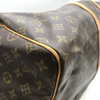 Louis Vuitton Keepall 55, Brown, Canvas, travel