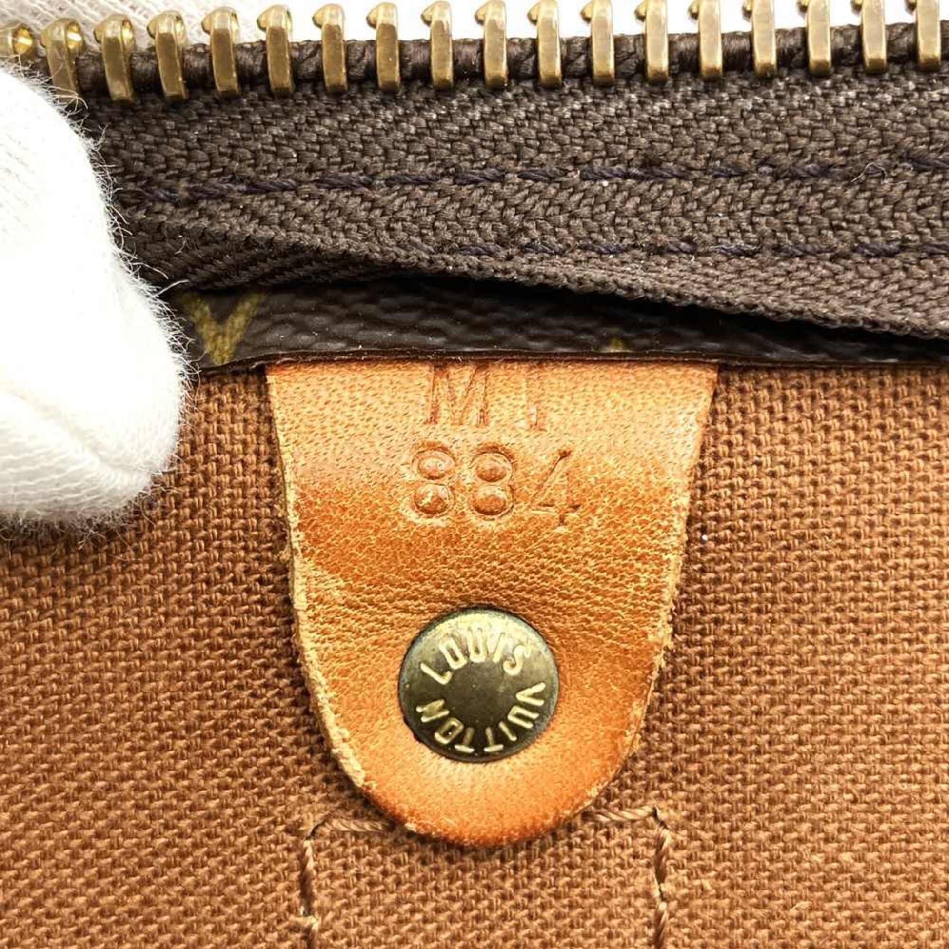 Louis Vuitton Keepall 55, Brown, Canvas, travel