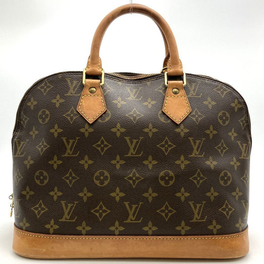 Louis Vuitton Alma, Brown, Canvas, handbag