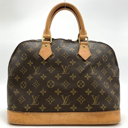 Louis Vuitton Alma, Brown, Canvas, handbag