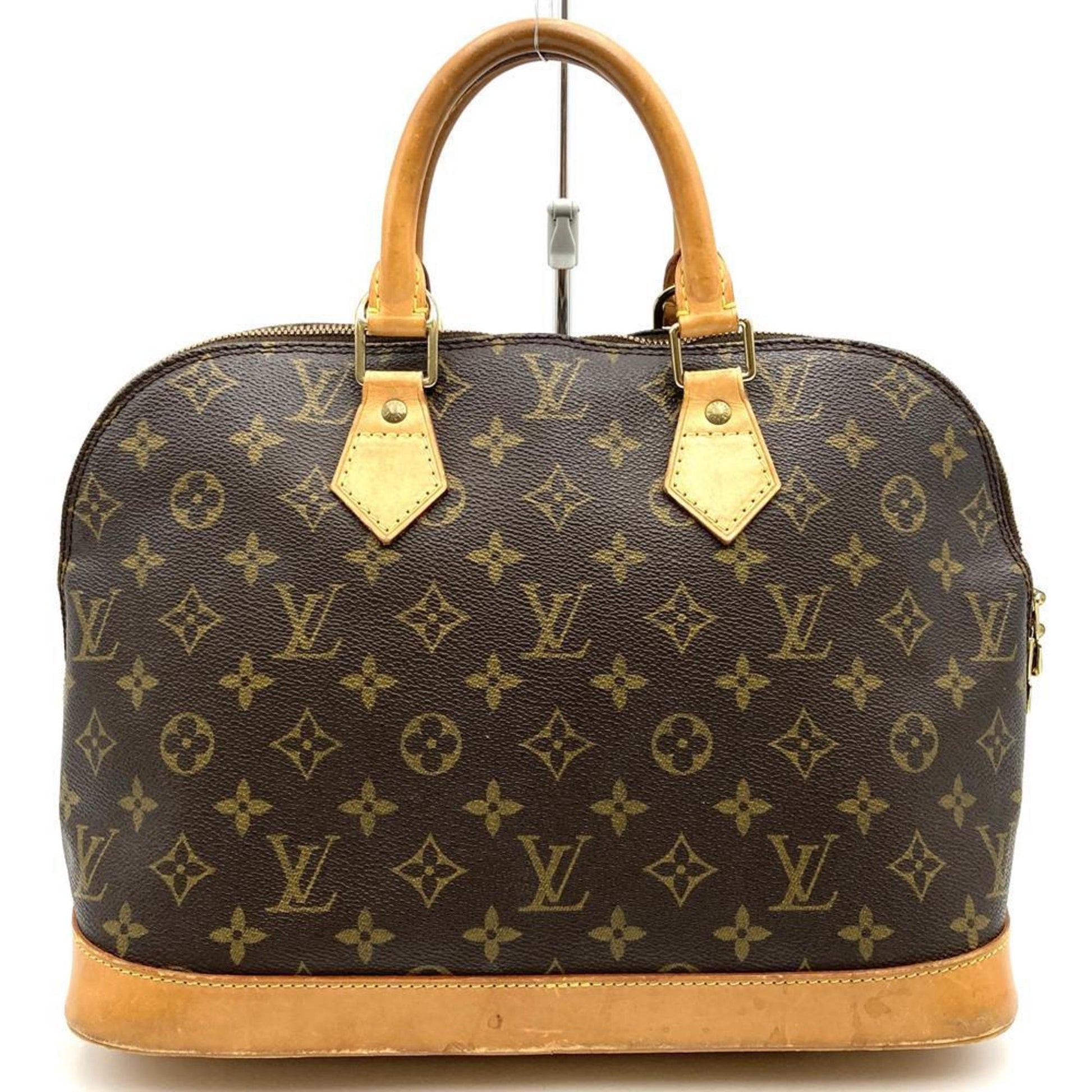 Louis Vuitton Alma, Brown, Canvas, handbag