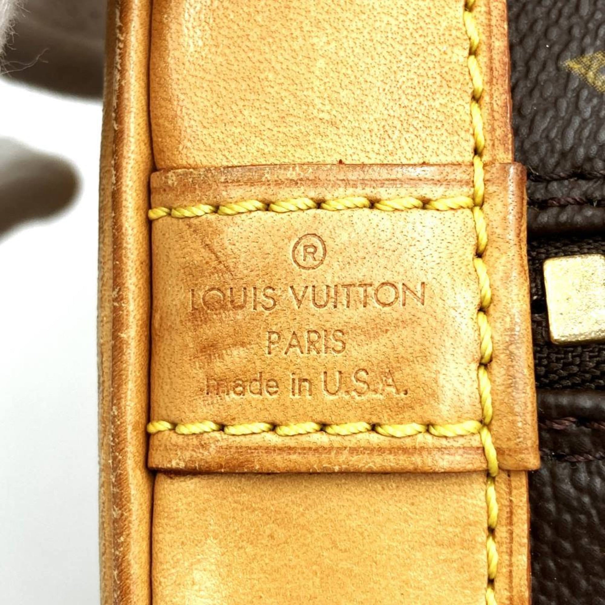 Louis Vuitton Alma, Brown, Canvas, handbag