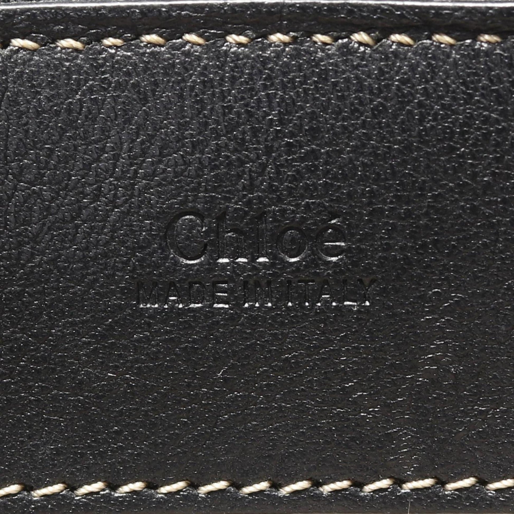 Chloé Edith, Black, Leather, handbag