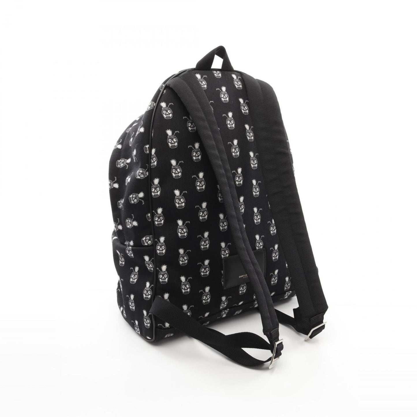 Saint Laurent -, Black, Canvas, backpack