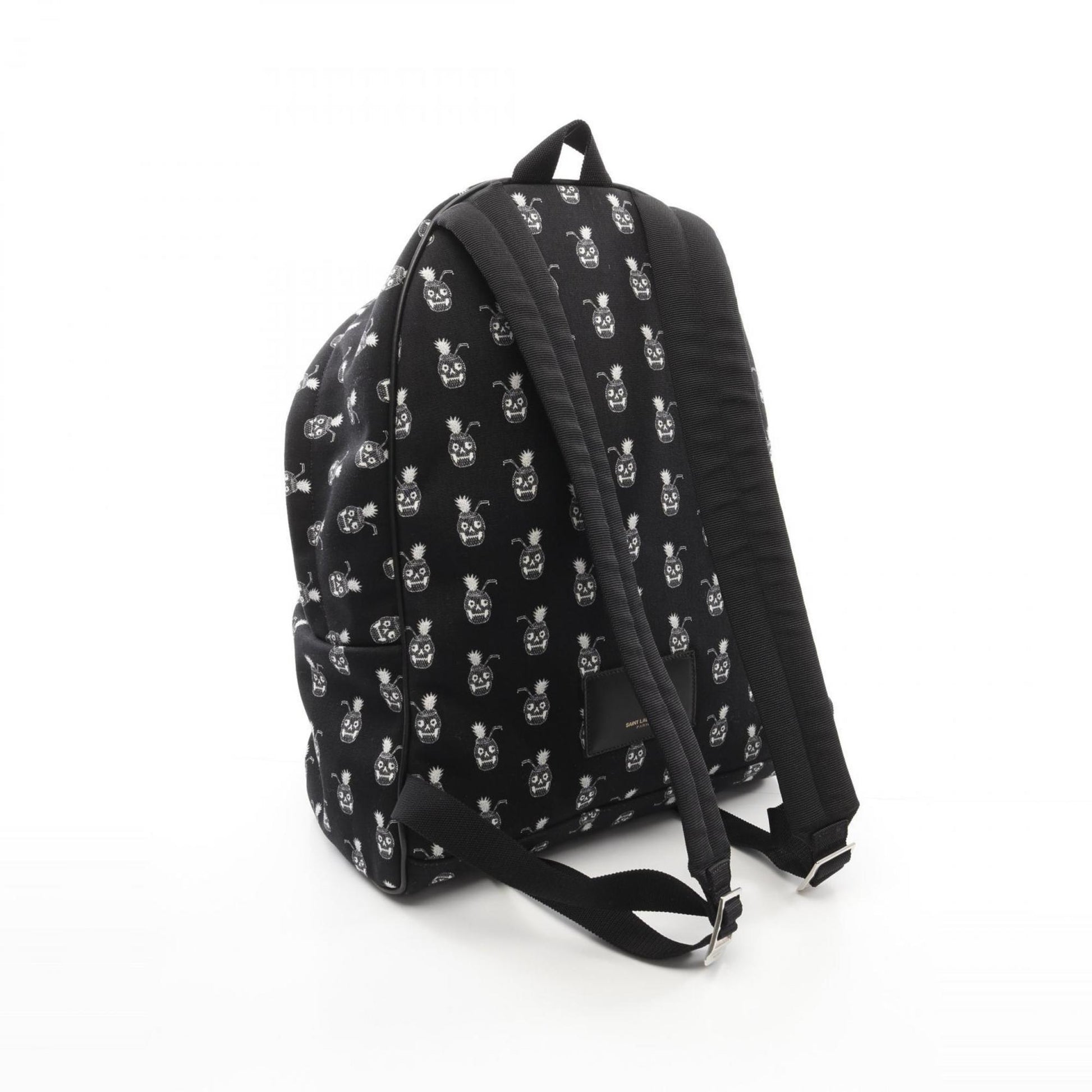 Saint Laurent -, Black, Canvas, backpack