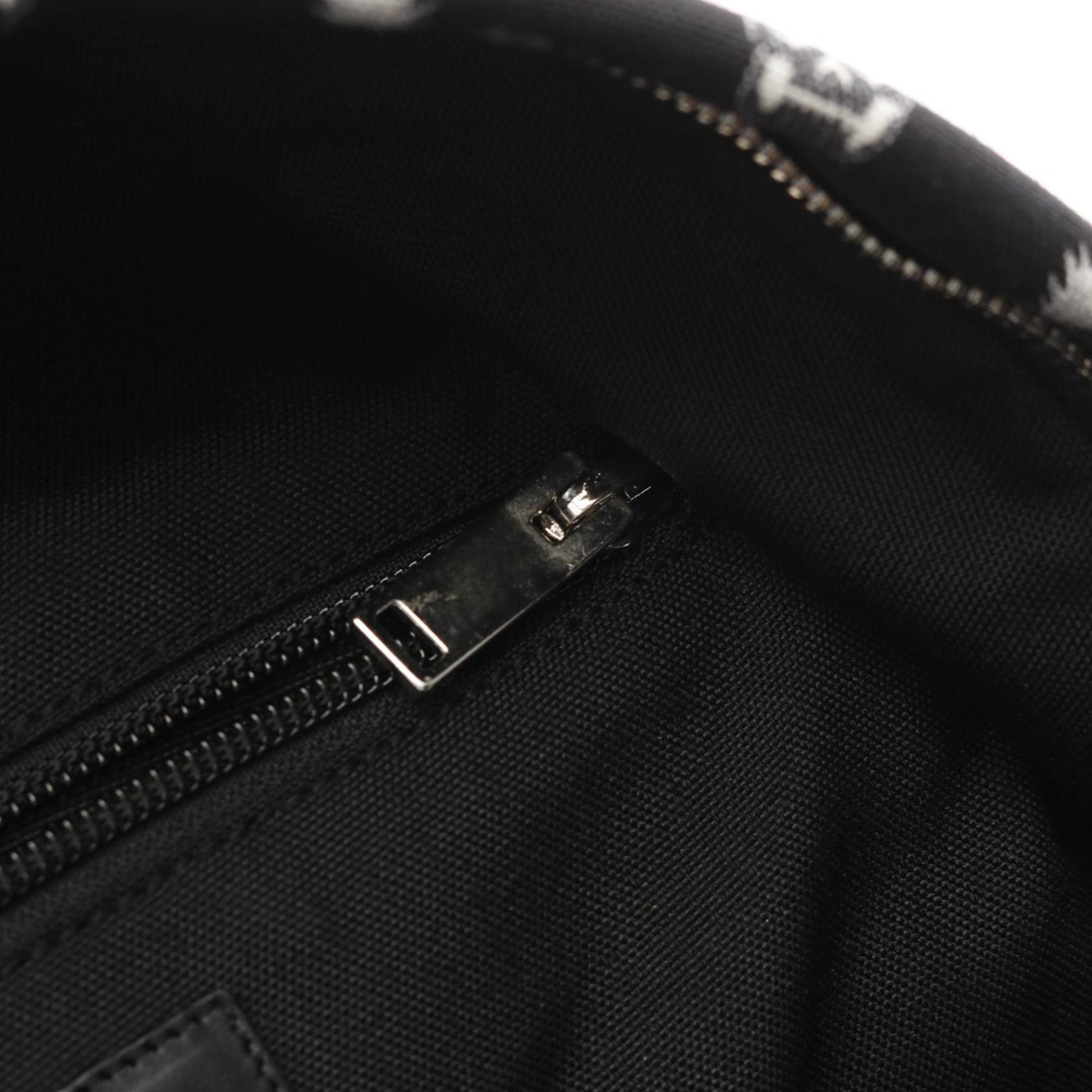 Saint Laurent -, Black, Canvas, backpack