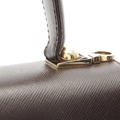 Salvatore Ferragamo Gancini, Brown, Leather, handbag