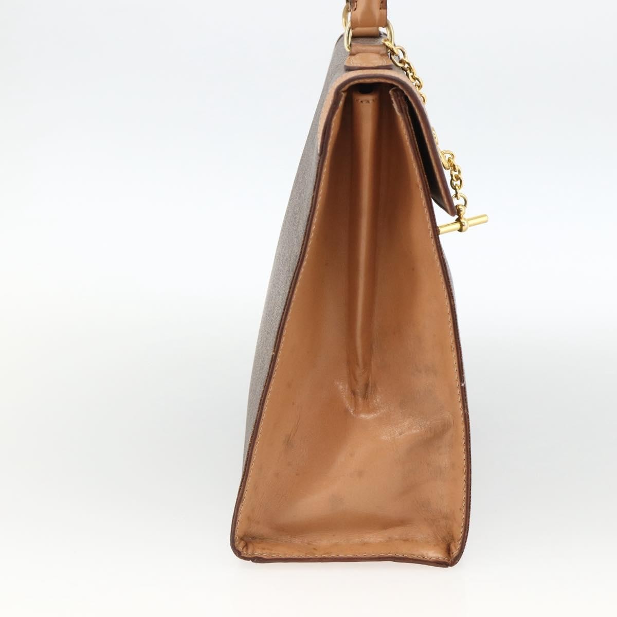 Celine Vintage Handbag Toile Céline, Brown, Canvas, Handbag