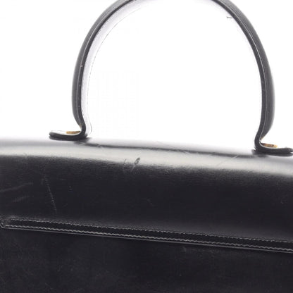 Salvatore Ferragamo Gancini, Black, Leather, handbag