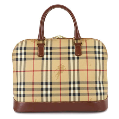Burberry Haymarket, Beige, Canvas, handbag