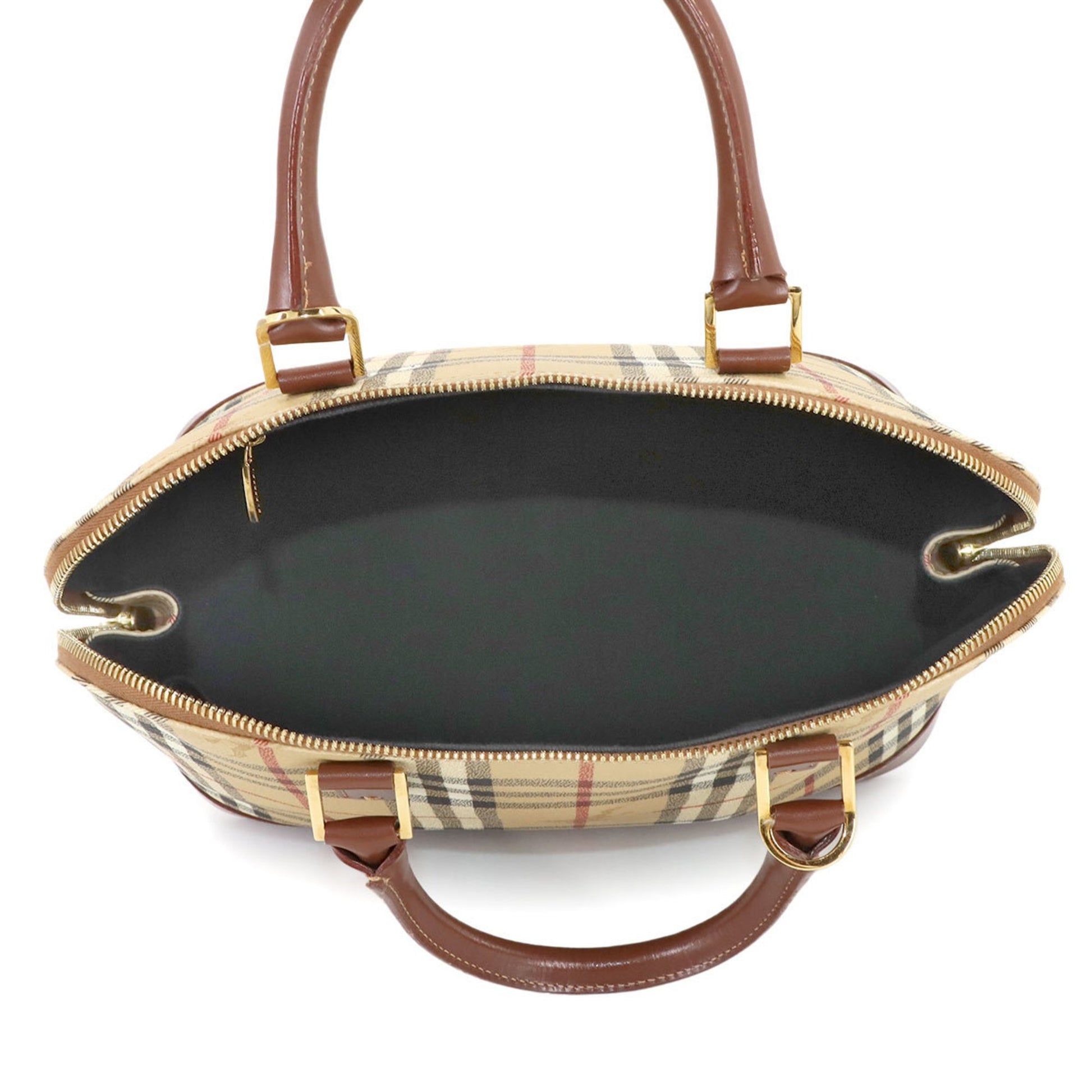 Burberry Haymarket, Beige, Canvas, handbag