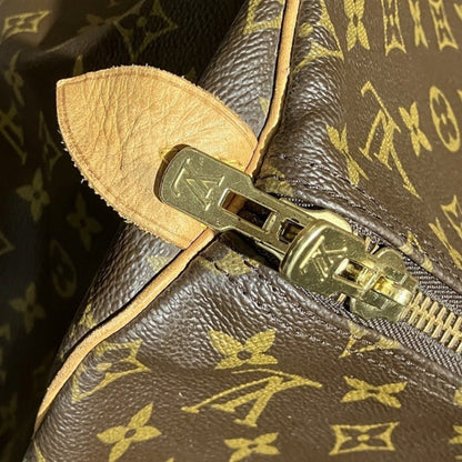 Louis Vuitton Keepall 55, Brown, Canvas, travel