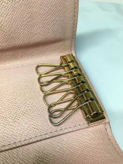 Louis Vuitton Porte Cles Fortune Bag Charm and Key Holder Leather, BROWN, CANVAS, Charms and Keychains