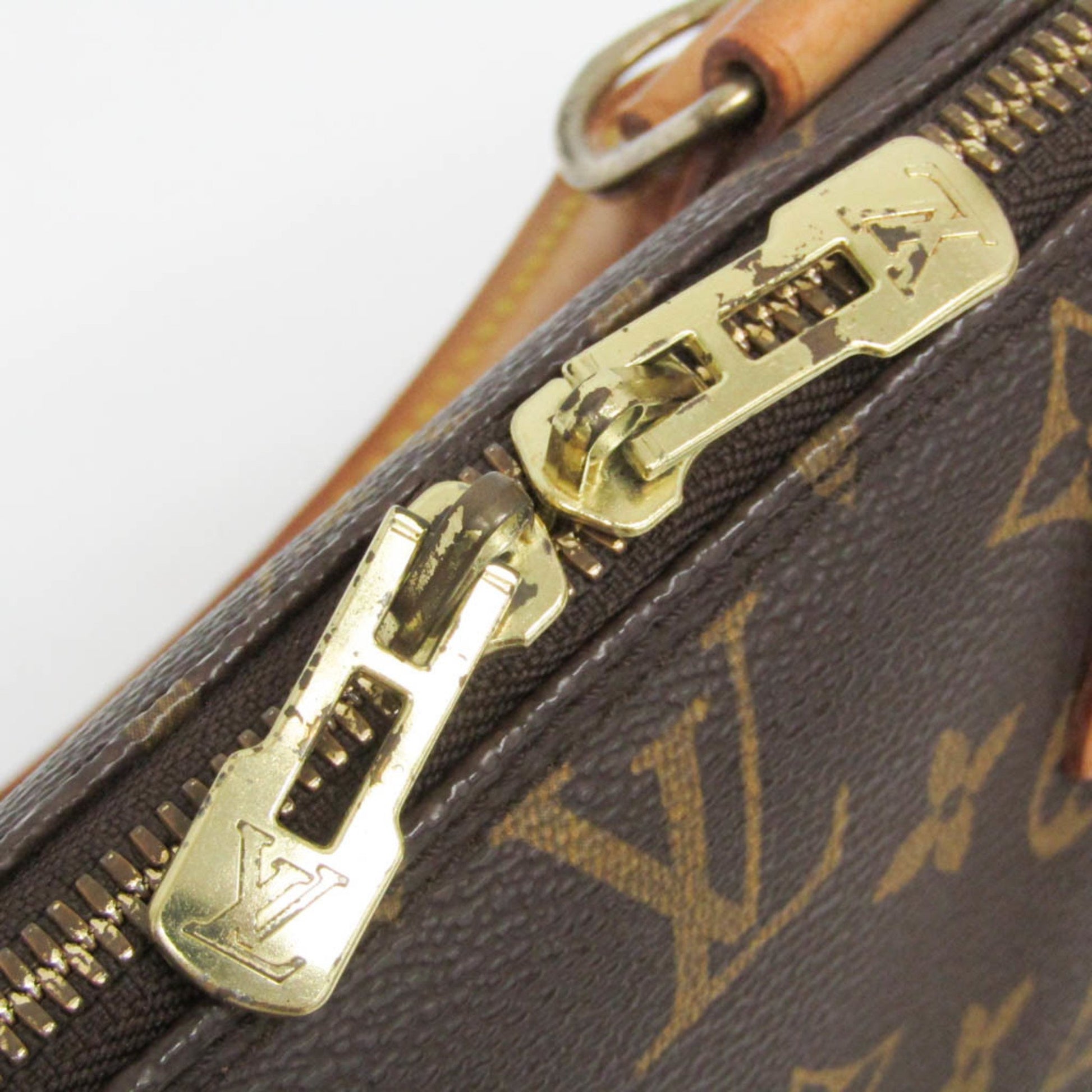 Louis Vuitton Alma, Brown, Canvas, handbag