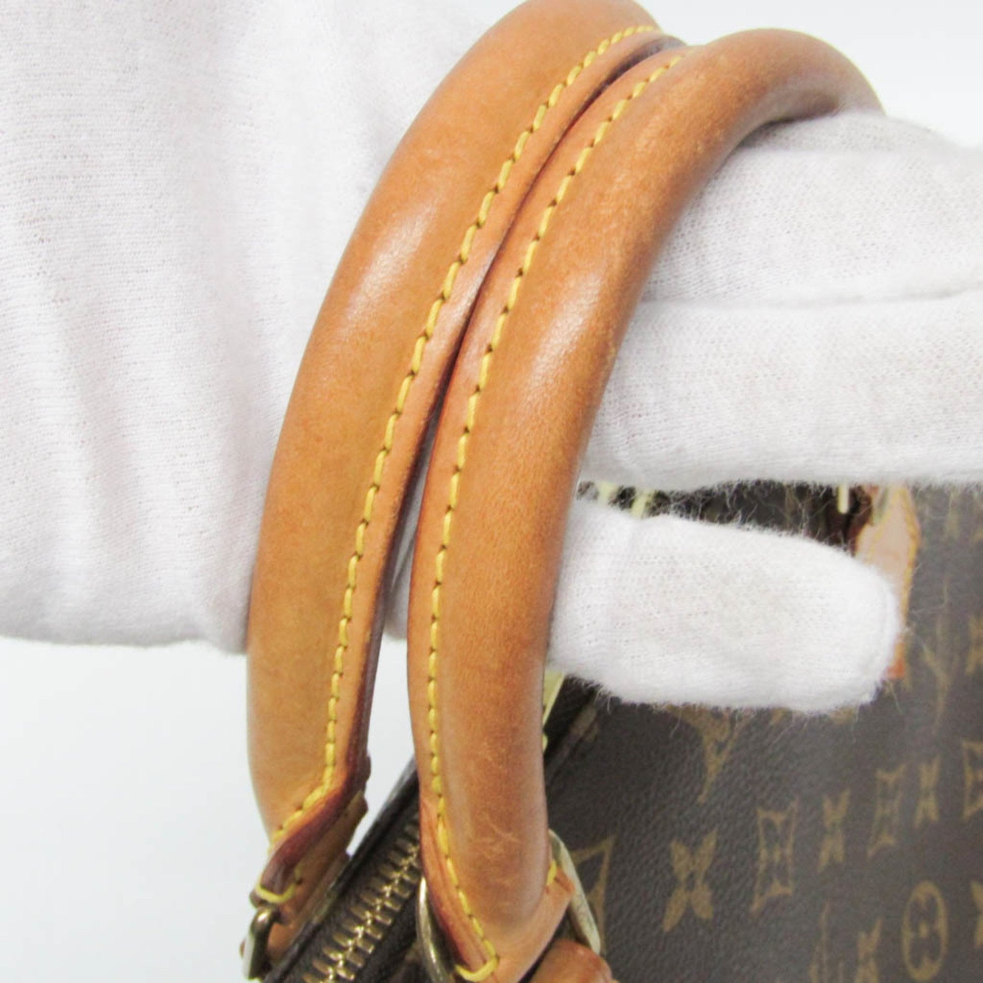 Louis Vuitton Alma, Brown, Canvas, handbag