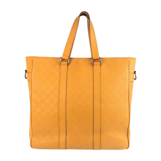 Louis Vuitton Tadao, Yellow, Leather, tote