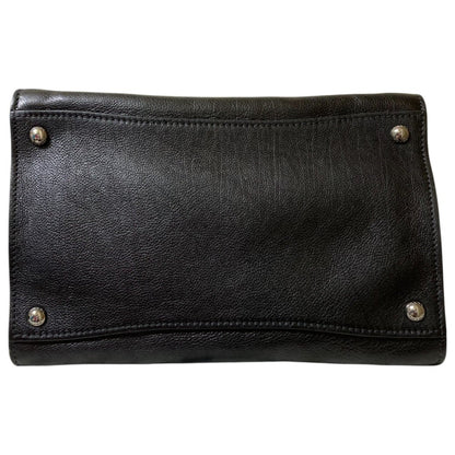 Prada Twin Pocket, Black, Leather, tote