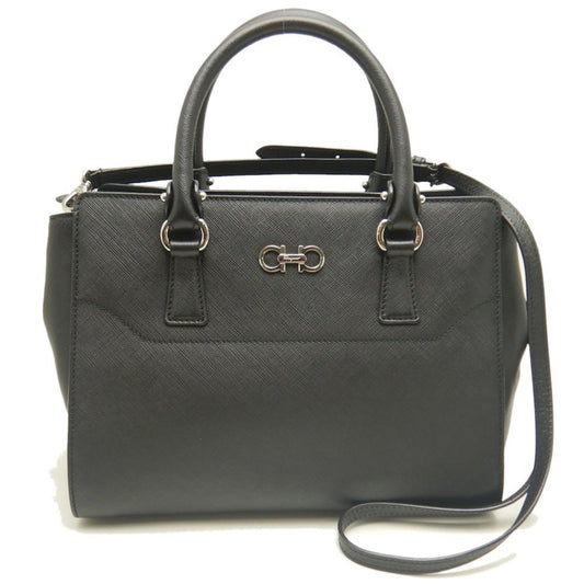 Salvatore Ferragamo Briana, Black, Leather, handbag