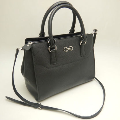 Salvatore Ferragamo Briana, Black, Leather, handbag