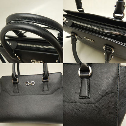 Salvatore Ferragamo Briana, Black, Leather, handbag