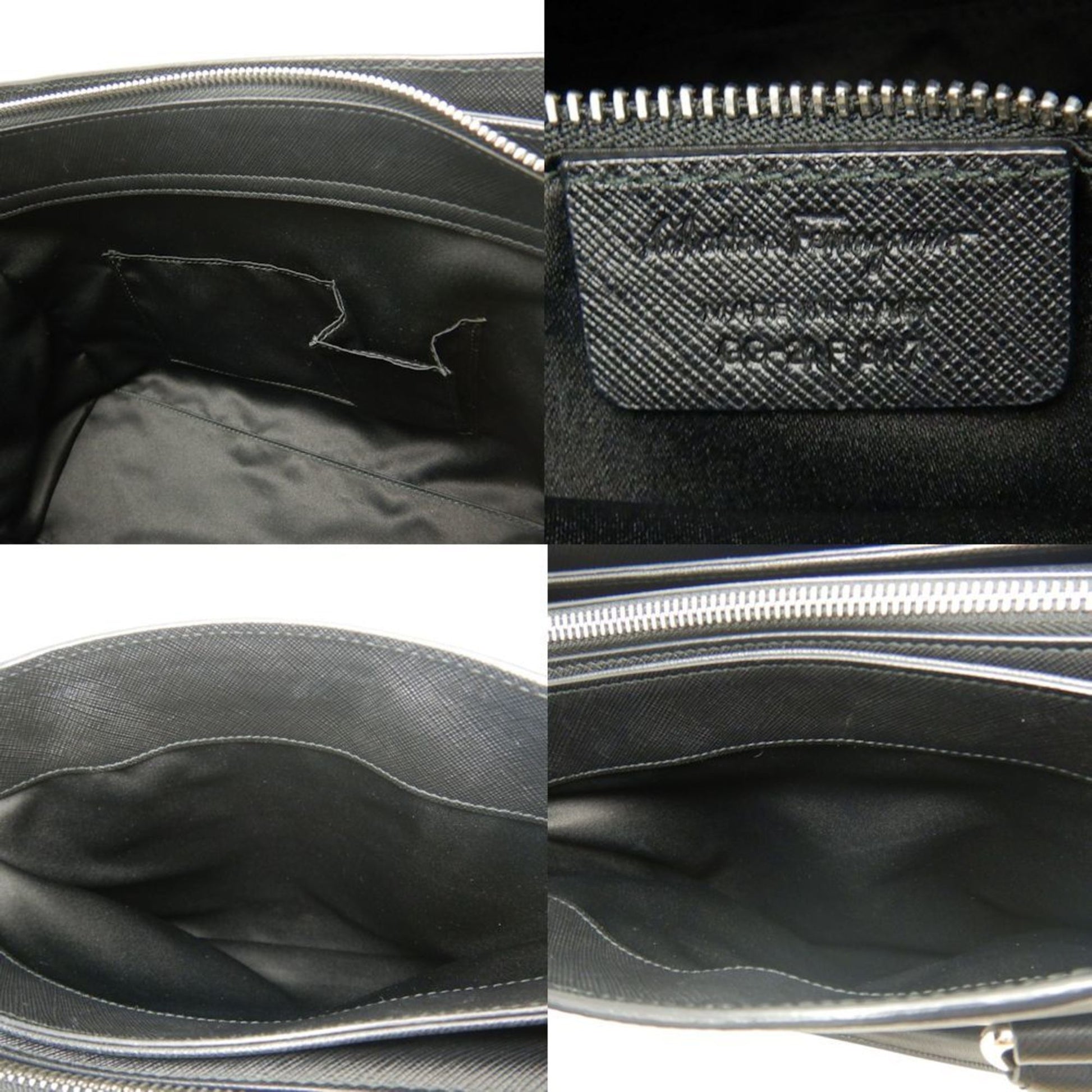 Salvatore Ferragamo Briana, Black, Leather, handbag