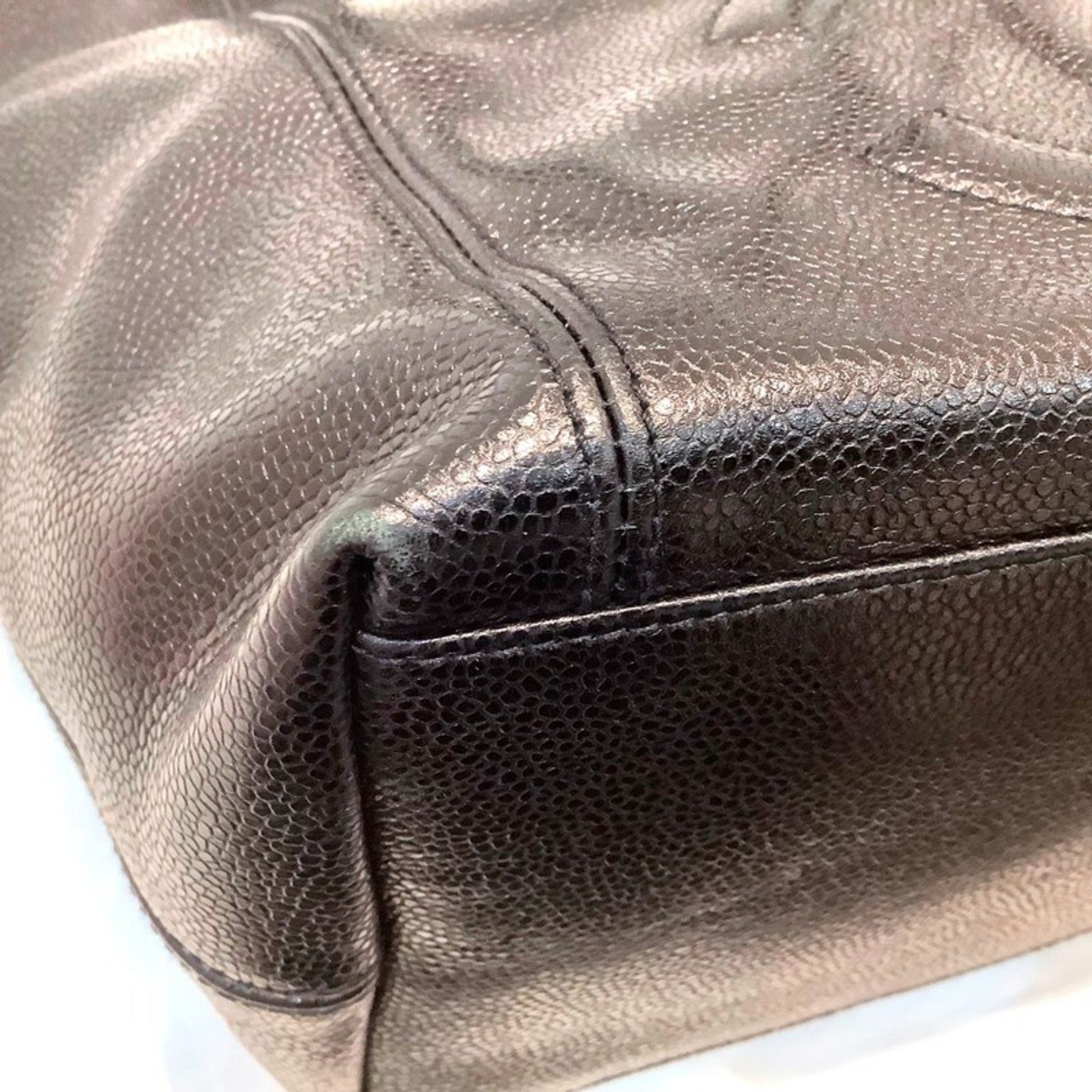 Chanel Logo CC, Black, Leather, tote