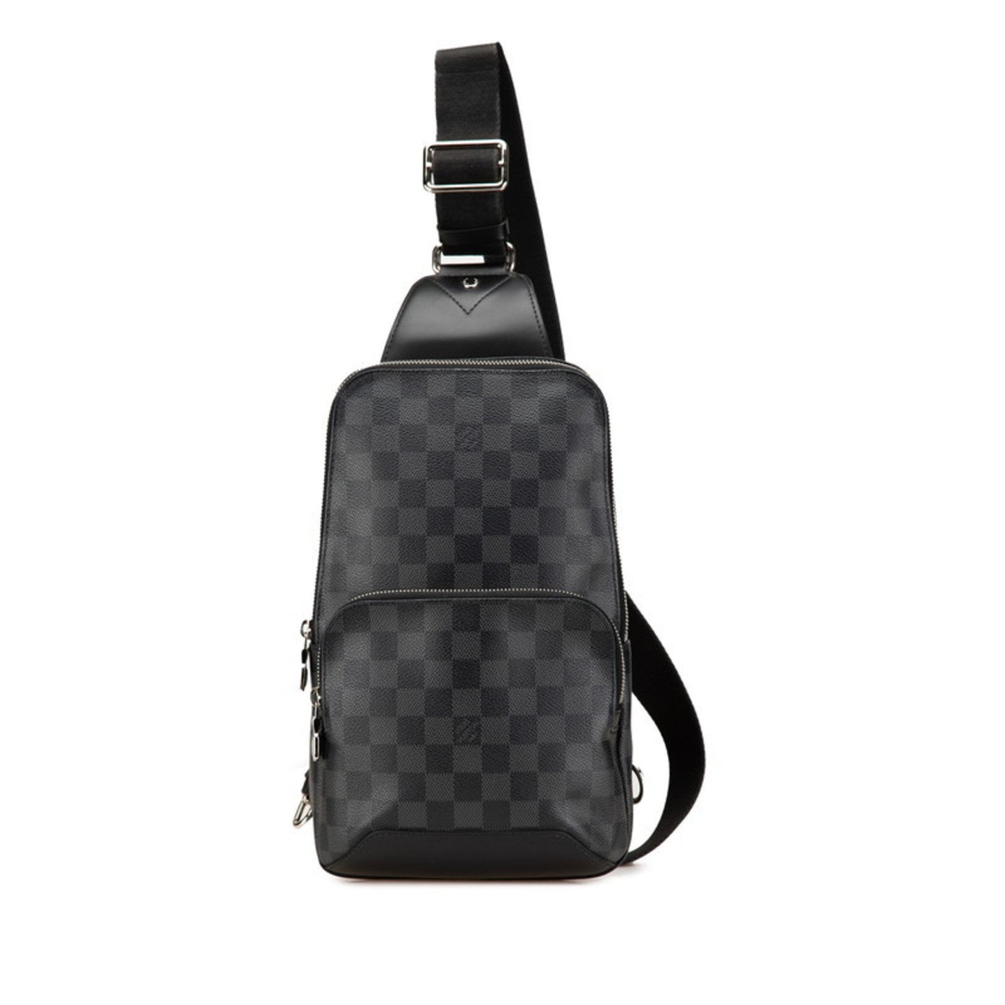 Louis Vuitton Avenue, Black, "CANVAS, LEATHER", shoulder