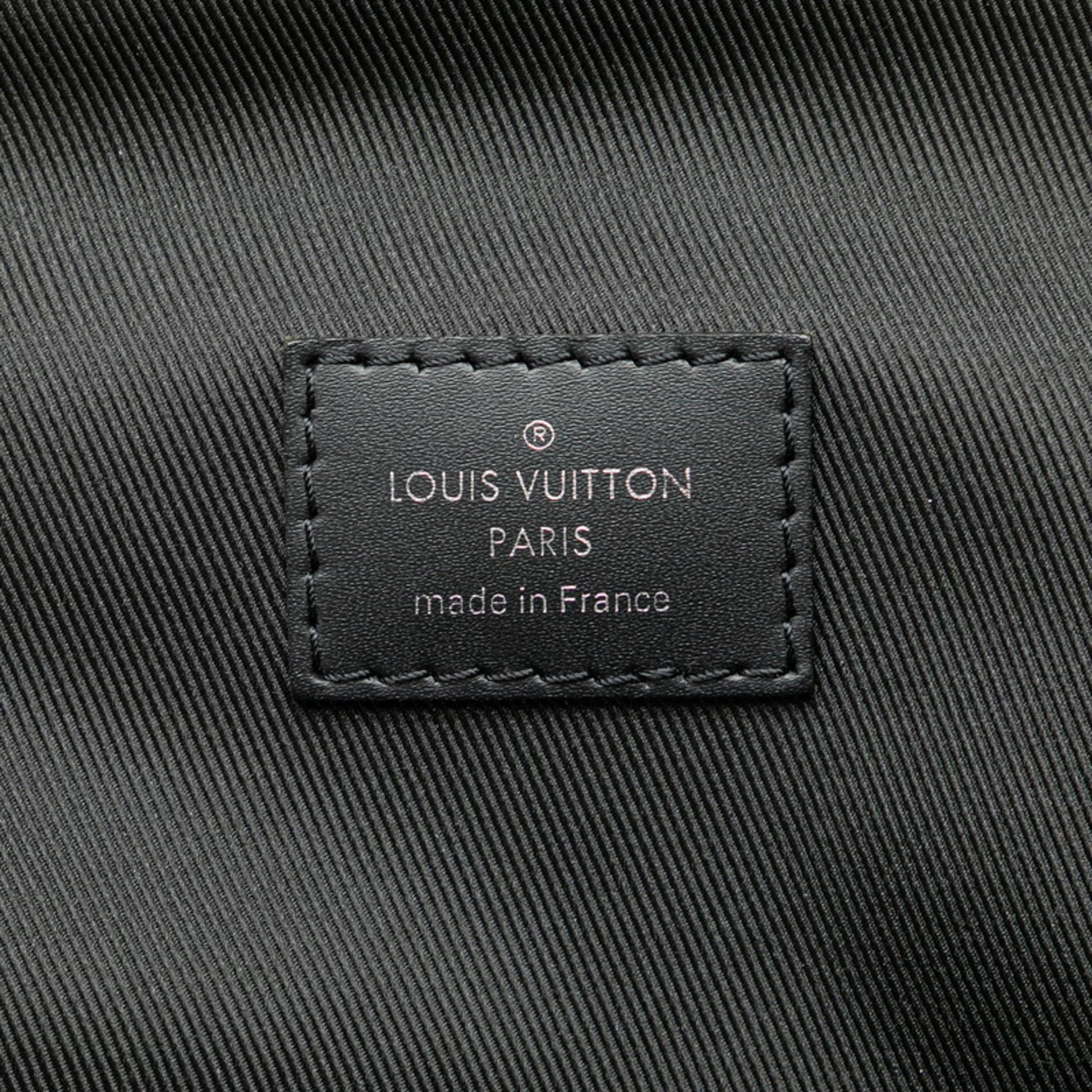Louis Vuitton Avenue, Black, "CANVAS, LEATHER", shoulder