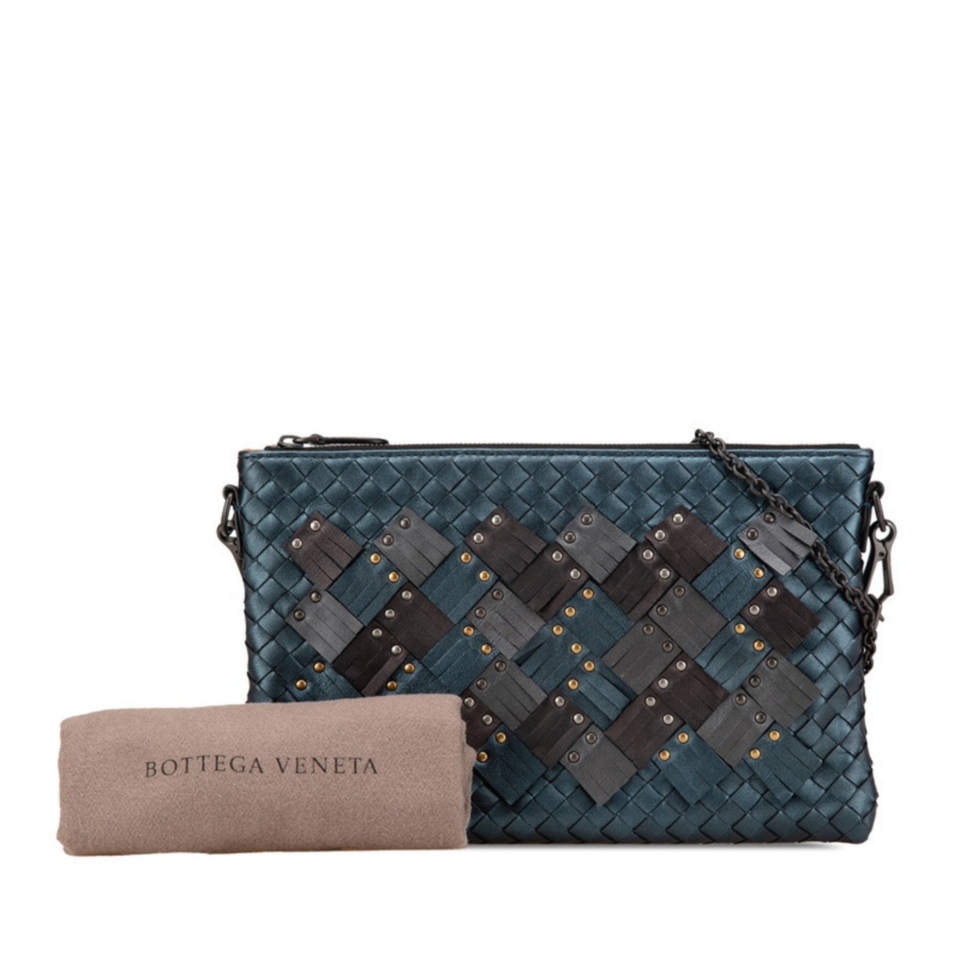 Bottega Veneta Intrecciato, Brown, Leather, shoulder