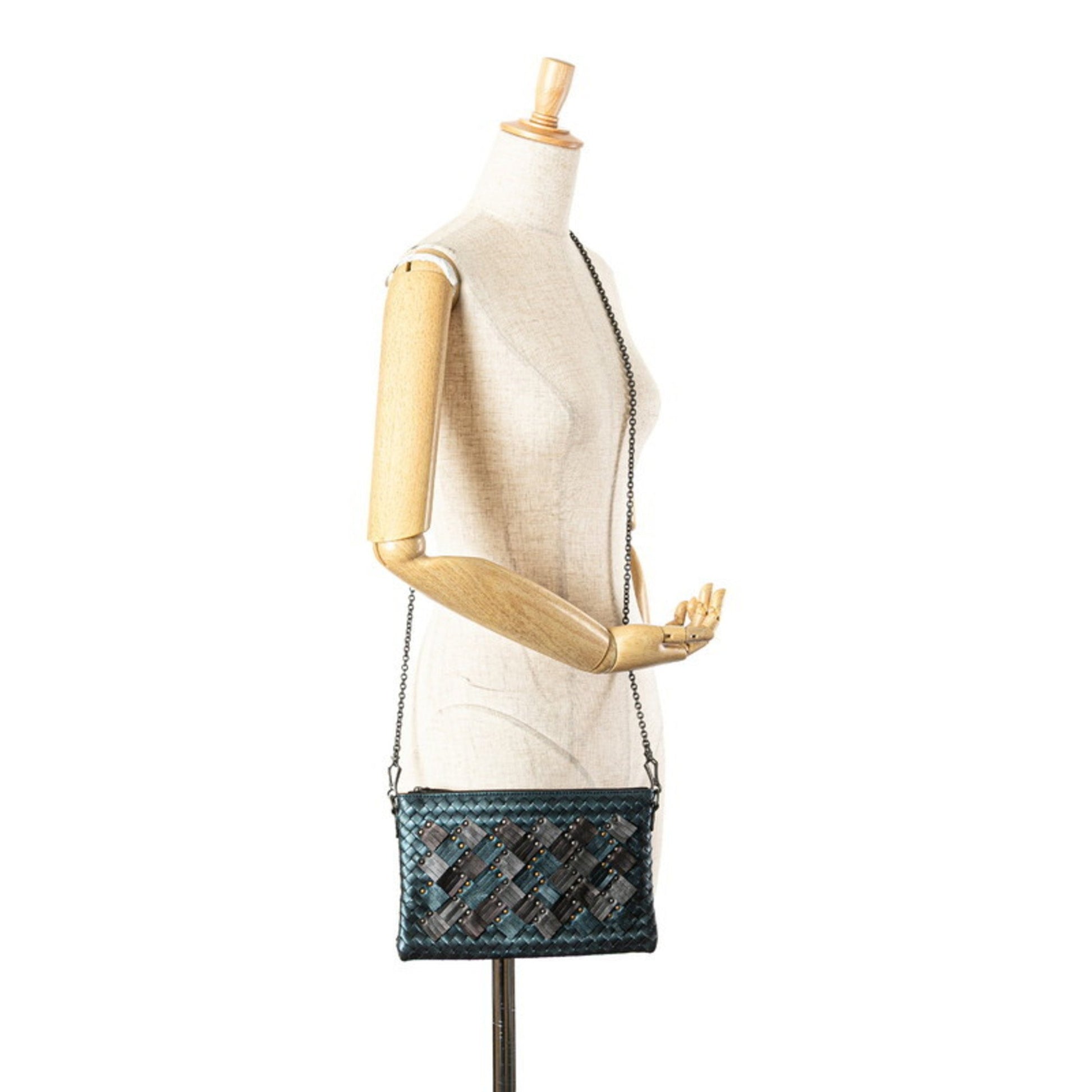 Bottega Veneta Intrecciato, Brown, Leather, shoulder
