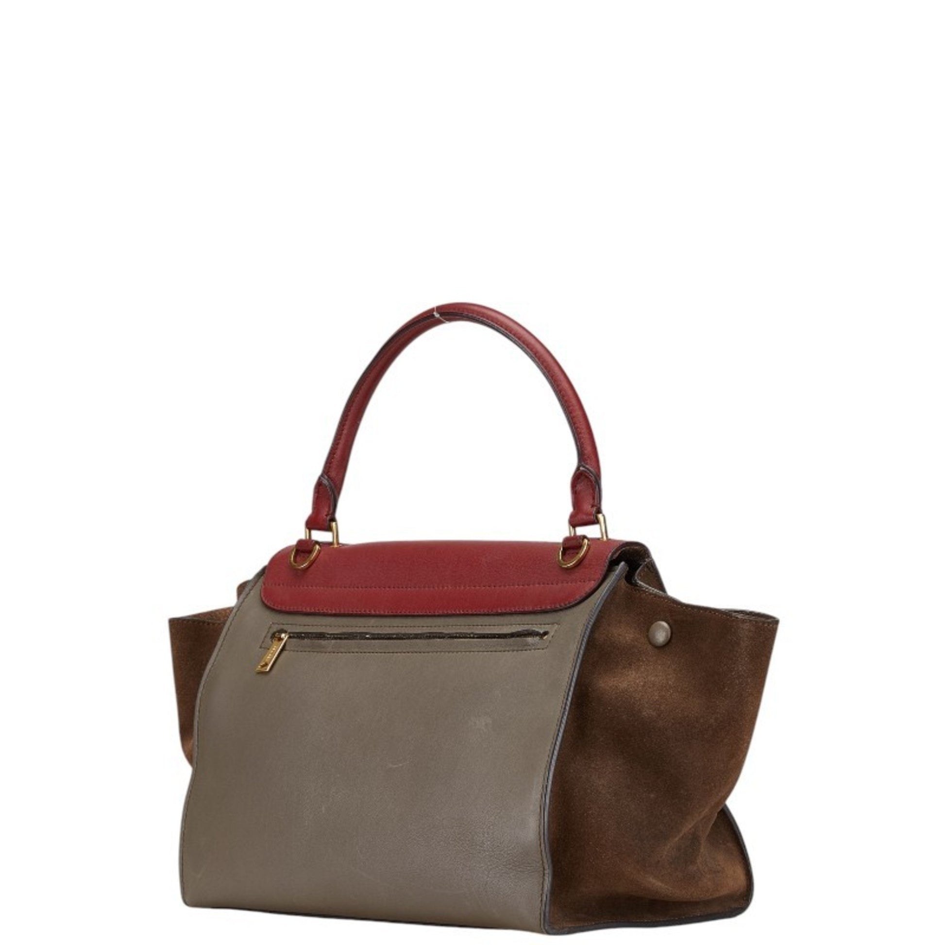 Céline Trapèze, Multicolour, Leather, handbag