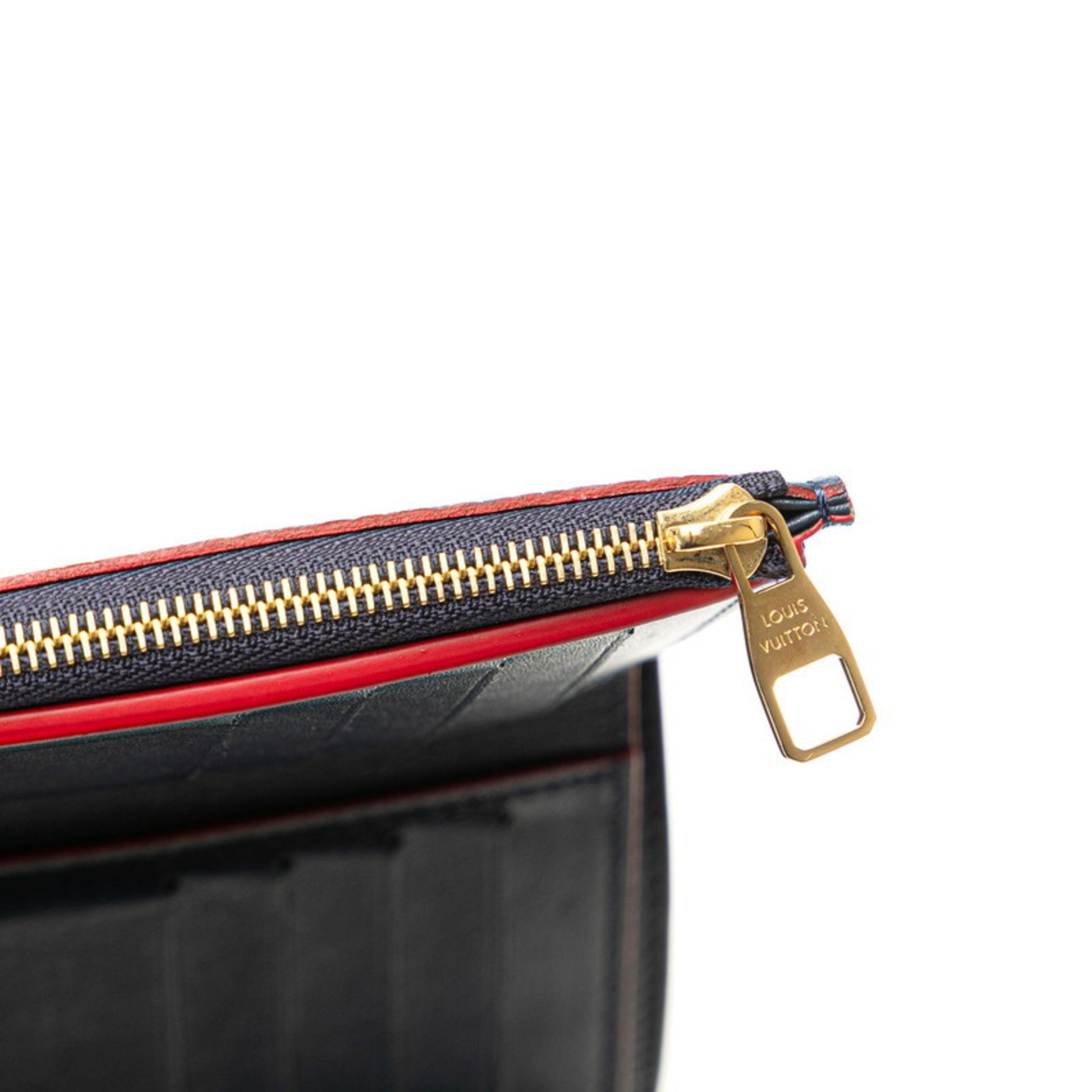 Louis Vuitton Capucines, Navy, Leather, wallet