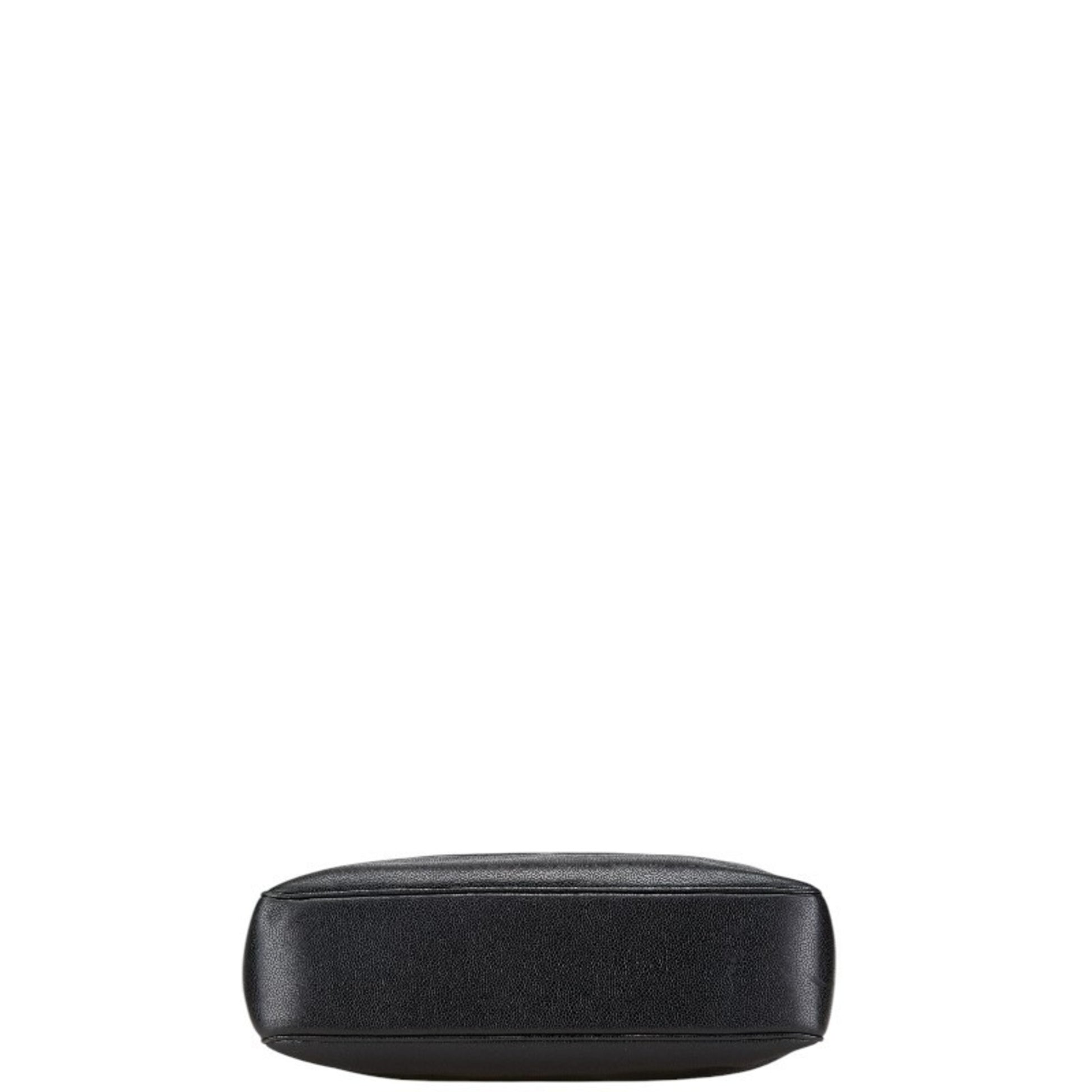 Chanel Logo CC, Black, Leather, shoulder