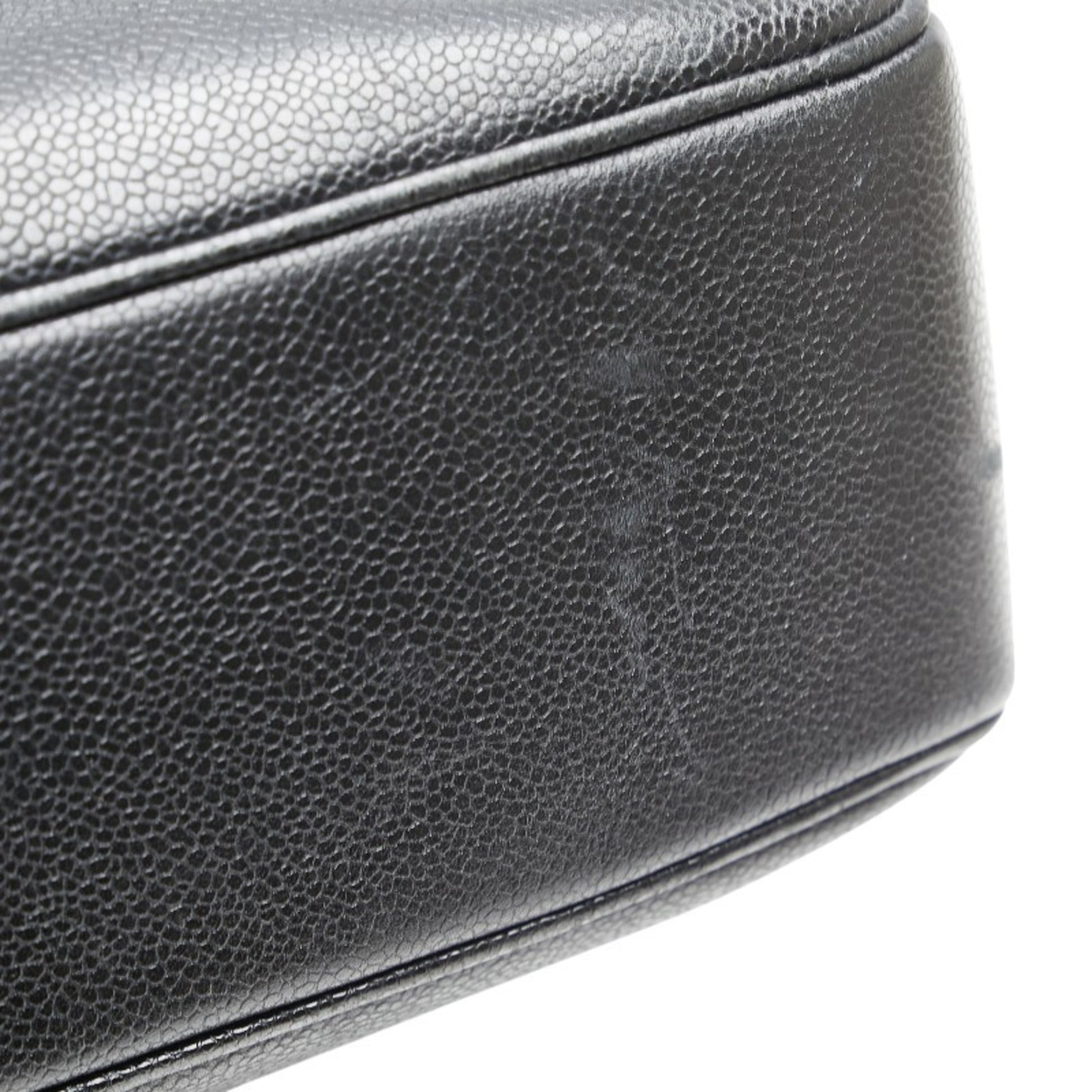 Chanel Logo CC, Black, Leather, shoulder