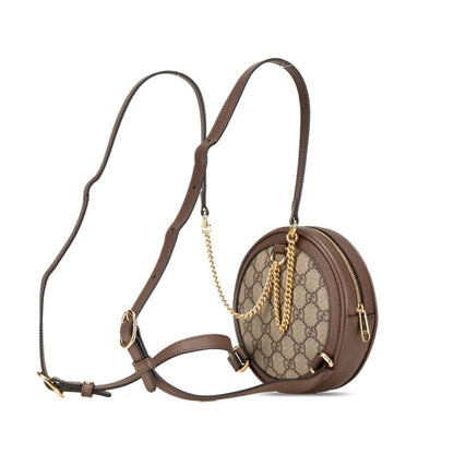 Gucci Ophidia, "BEIGE, BROWN", "CANVAS, LEATHER", backpack