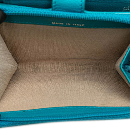Chanel Camellia, Blue, Leather, wallet