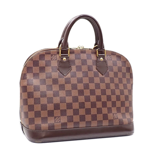 Louis Vuitton Alma, Brown, Canvas, handbag