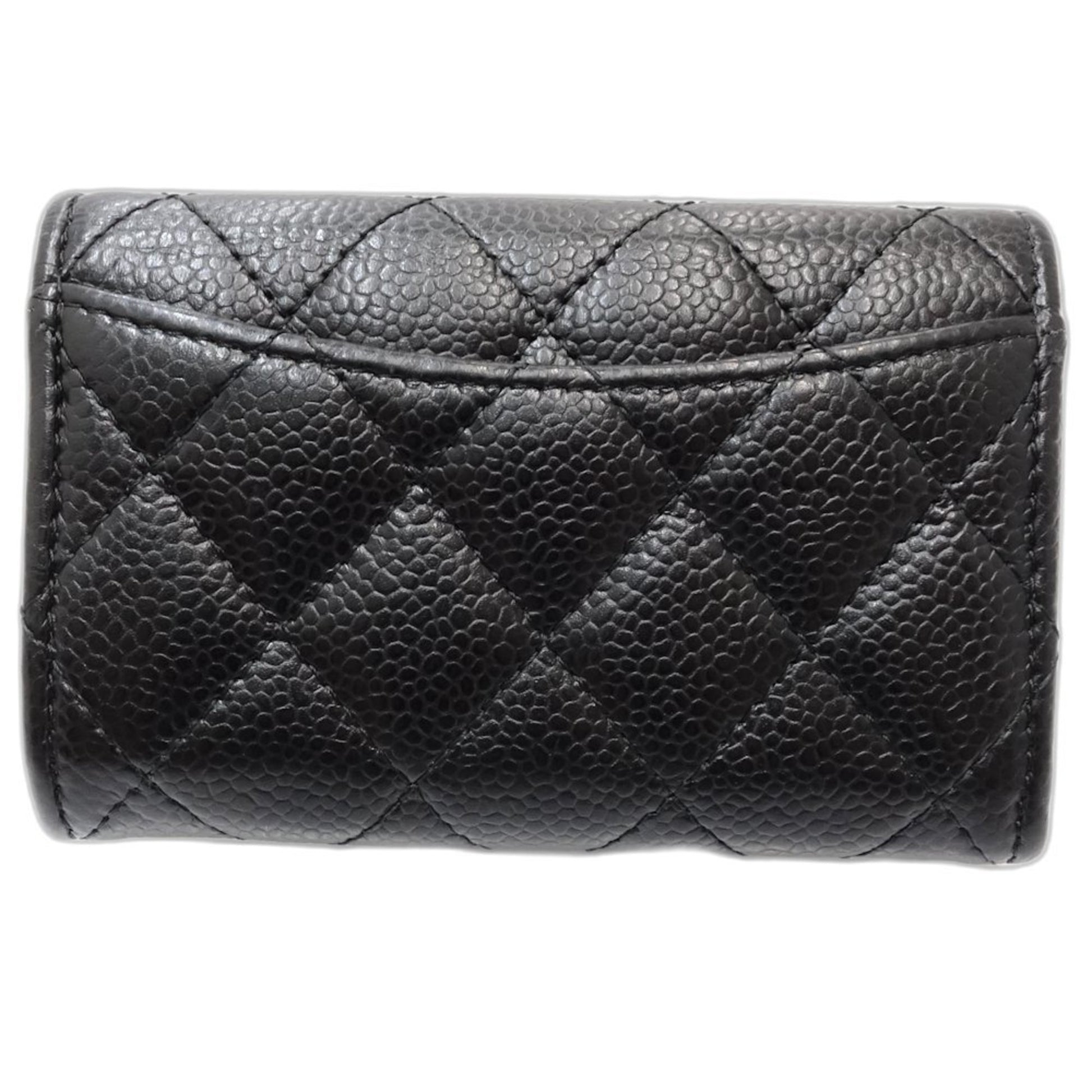 Chanel Porte monnaie, Black, Leather, wallet